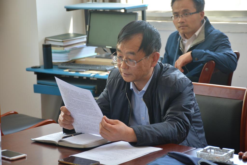 我院分工会主席孙小弟作工会工作报告